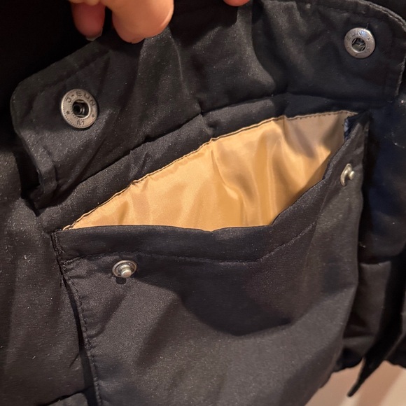 Old Navy Men's Quilted Black Puffer Jacket Puff Parka Winter Coat Front Pockets - Picture 4 of 14